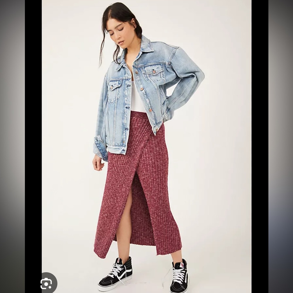 Free People Better Days Knit Skirt